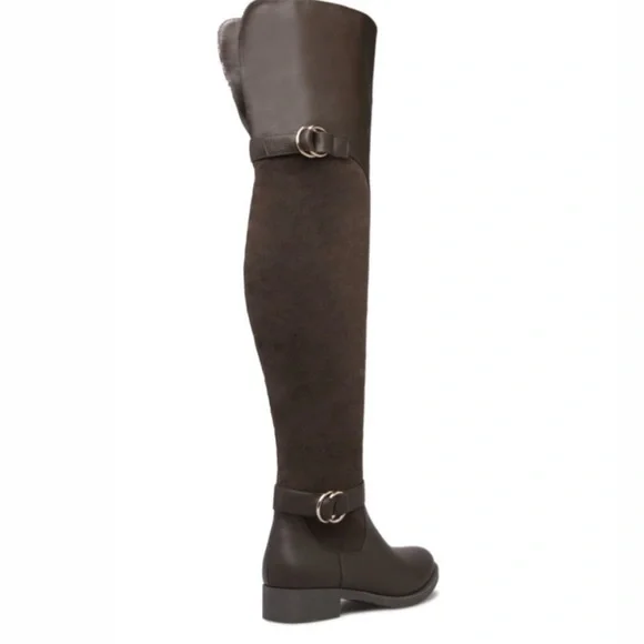 Shoe Dazzle Brown Faux Leather Over the Knee Boots👢Sz 11 - Picture 11 of 11